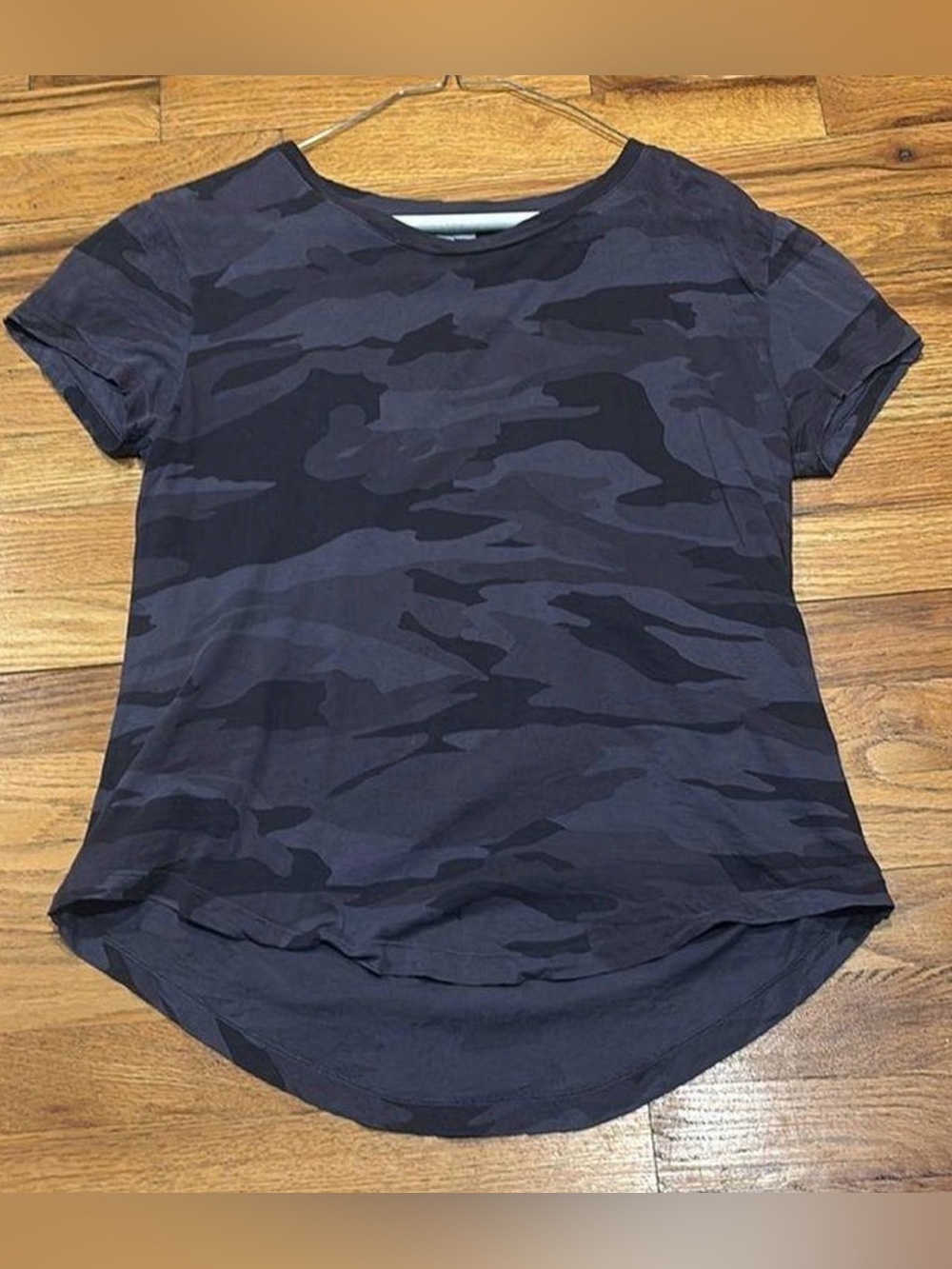 Splendid Navy Camo Short Sleeve Tee